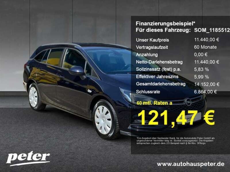 Tiefsee blau Gebraucht 2019 Opel Astra Business Kombi | 11.440 € (Fairer Preis) - Bild 1/4
