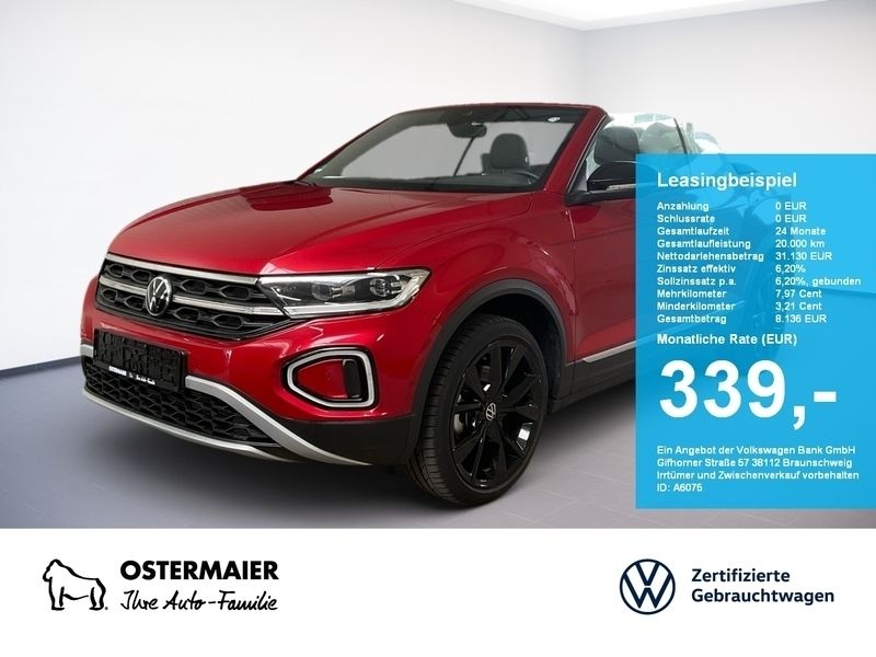 Gebraucht VW T-Roc Cabriolet Style 150 PS (110 kW) 2023 Rot Cabrio