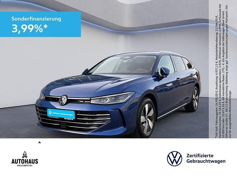 Reef blue metallic Gebraucht 2025 VW Passat Elegance Kombi | 38.540 € (Superpreis) - Bild 1/4