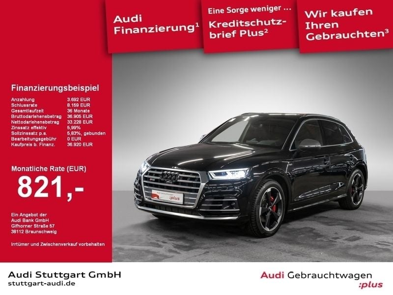 Mythosschwarz metallic Gebraucht 2018 Audi SQ5 Sport SUV | 36.920 € (Fairer Preis) - Bild 1/2