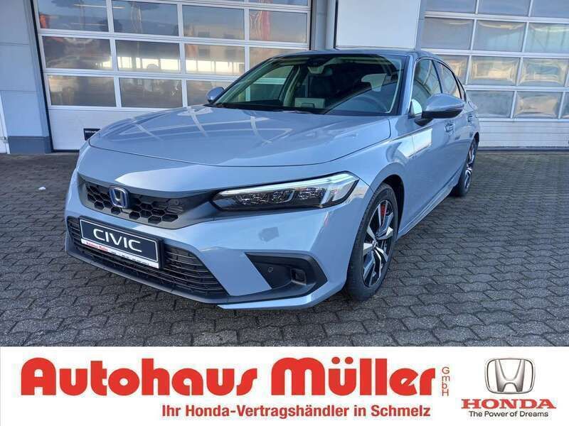 Sonic gray p. Neu 2025 Honda Civic Elegance Kleinwagen | 33.990 € (Superpreis) - Bild 1/4