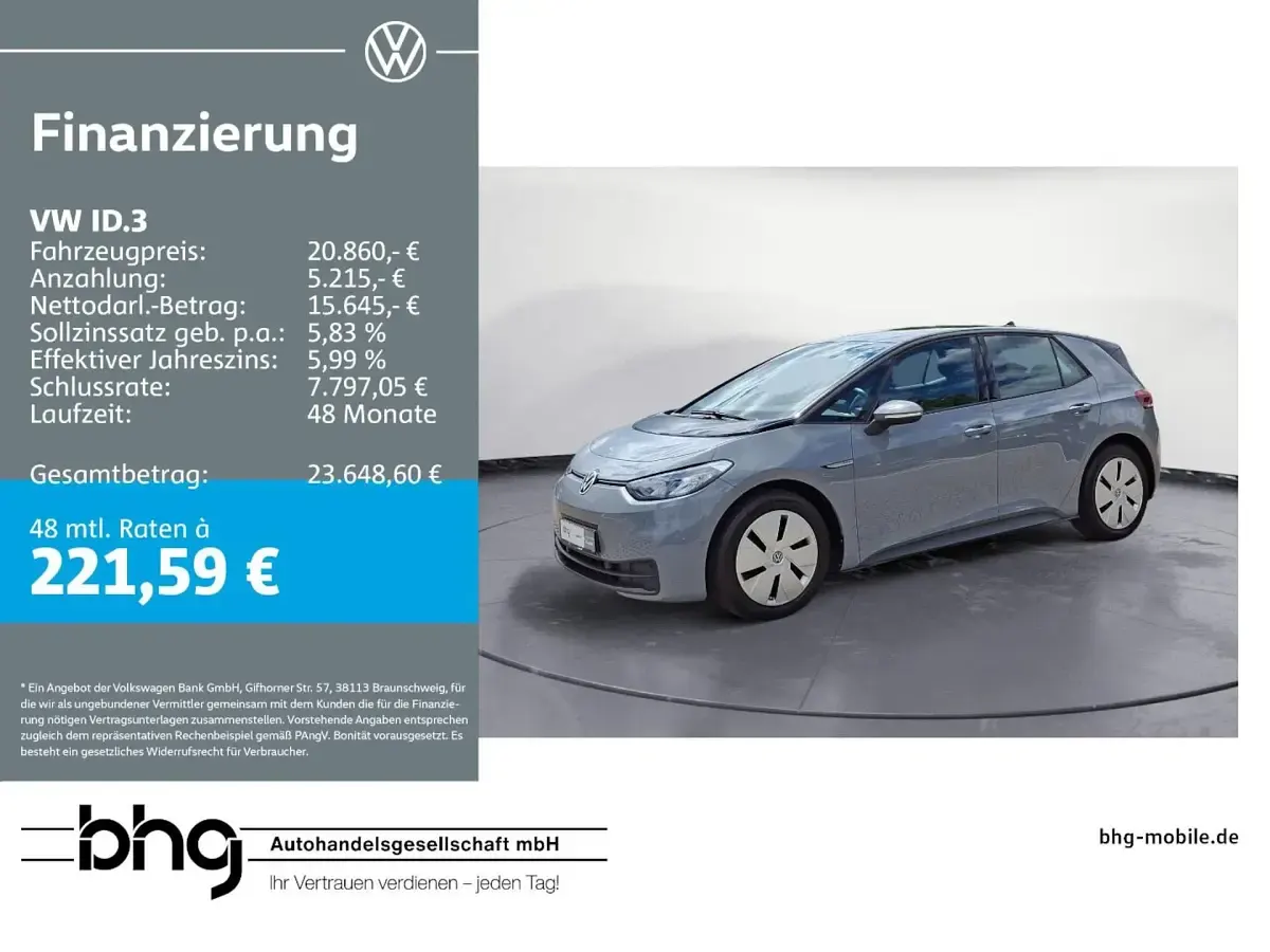 Gebraucht VW ID.3 Pro 107 kW (146 PS) 2022 Kleinwagen