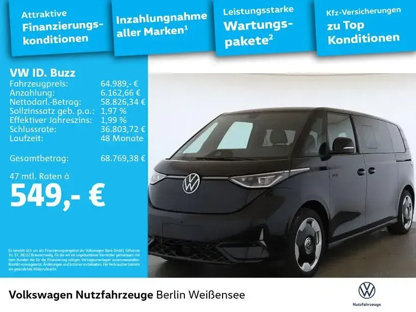 Gebraucht VW ID. Buzz GTX 250 kW (340 PS) 2025 Deep black perleffekt Van / Kleinbus