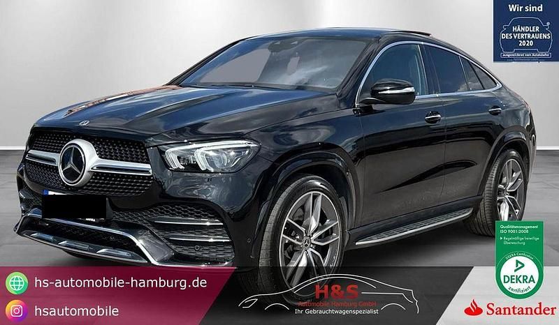 Obsidianschwarz lack Gebraucht 2021 Mercedes GLE400 AMG line Coupé | 65.900 € (Guter Preis) - Bild 1/4