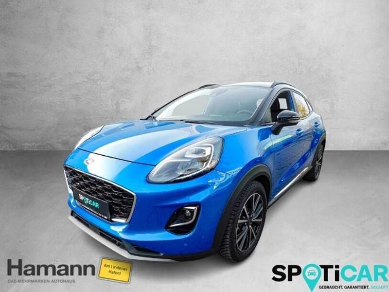 Gebraucht Ford Puma Titanium 125 PS (91 kW) 2021 Dynamicblau metallic (metallic) Limousine