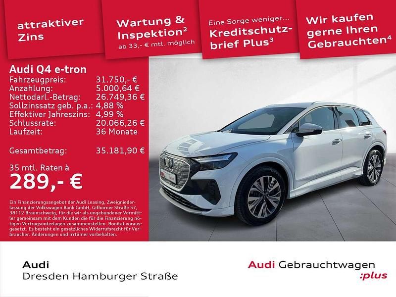 Gebraucht Audi Q4 e-tron Advanced 194 kW (265 PS) 2022 Gletscherweiß metallic SUV