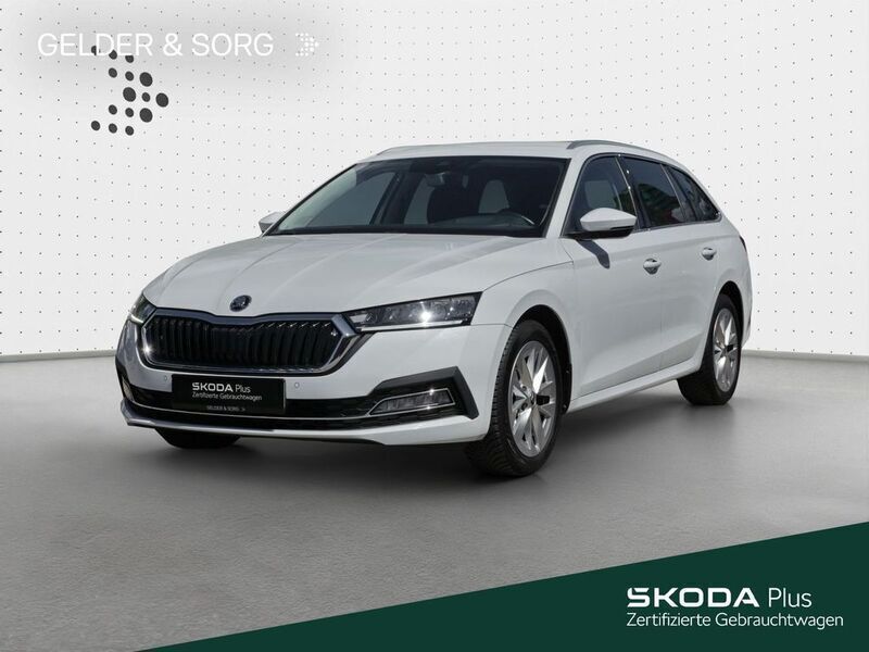 Moonweiss metallic met. Gebraucht 2021 Skoda Octavia Style Kombi | 23.490 € (Fairer Preis) - Bild 1/4