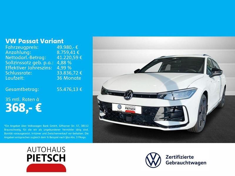 Oryxweiß perlmutteffekt (metallic) Gebraucht 2024 VW Passat Style Kombi | 49.980 € (Superpreis) - Bild 1/4