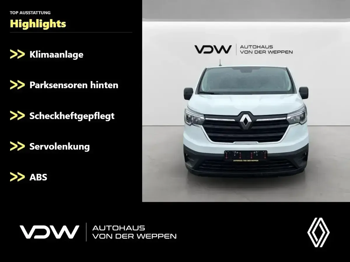 Gebraucht Renault Trafic Komfort 81 PS (59 kW) 2023 Weiß Van / Kleinbus