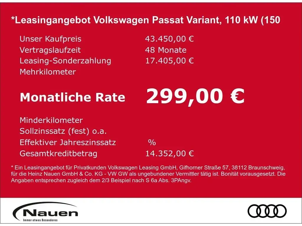 Gebraucht VW Passat Business 150 PS (110 kW) 2025 Silber Kombi