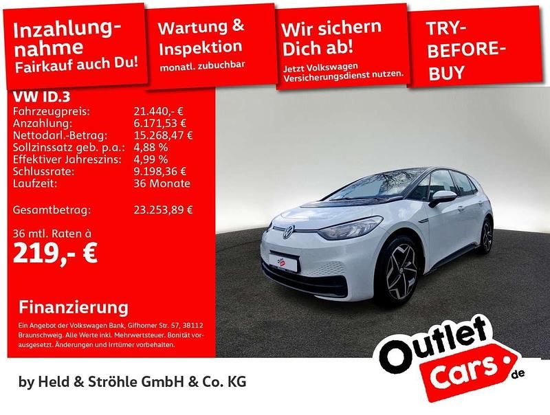 Gebraucht VW ID.3 Pro Performance 150 kW (204 PS) 2022 Gletscherweiß metallic Kleinwagen