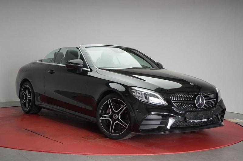 Obsidian black Gebraucht 2019 Mercedes C300 AMG Cabrio | 32.990 € (Guter Preis) - Bild 1/4