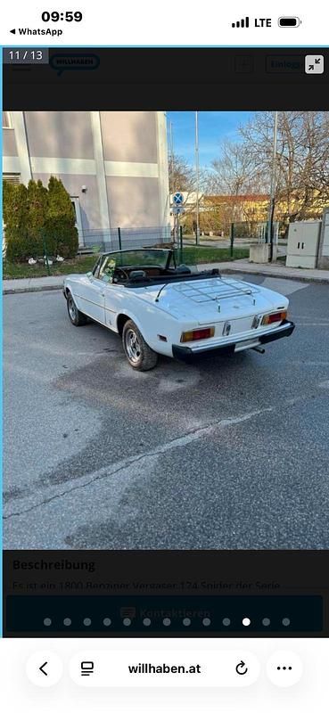Gebraucht Fiat 1800 86 PS (63 kW) 1978 Weiß Cabrio
