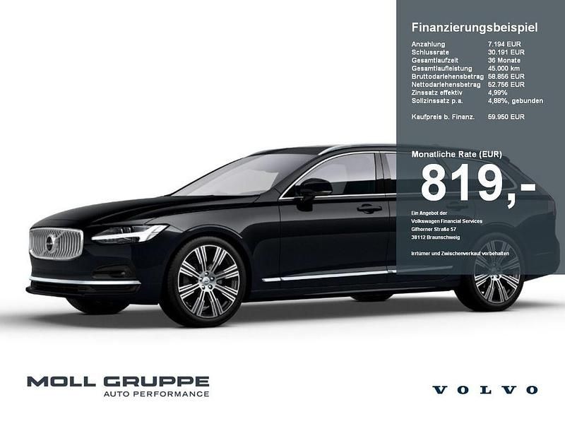 Onyx black / metallic Gebraucht 2024 Volvo V90 Ultimate Kombi | 59.950 € - Bild 1/4
