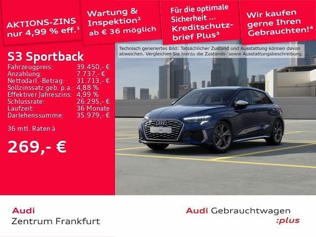 Blau Gebraucht 2024 Audi S3 Sport Limousine | 39.450 € (Superpreis) - Bild 1/2