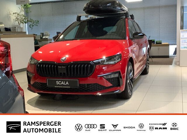 Rot (velvetrot premium metallic) Neu 2024 Skoda Scala Monte Carlo Kleinwagen | 31.790 € (Teuer) - Bild 1/4