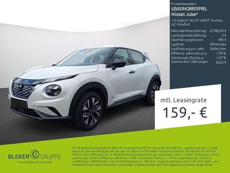 Gebraucht Nissan Juke Acenta 143 PS (105 kW) 2024 Pearl white black te (metallic) SUV