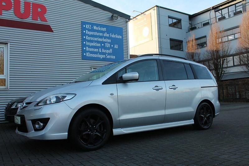 Satinsilber metallic Gebraucht 2010 Mazda 5 Active Plus Van / Kleinbus | 5.950 € (Etwas zu teuer) - Bild 1/4