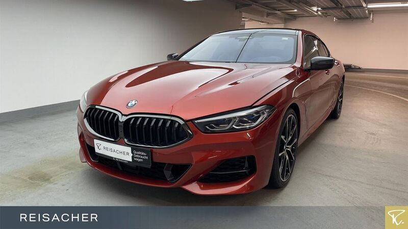 Sunset orange Gebraucht 2021 BMW M850 Shadowline Coupé | 56.199 € (Superpreis) - Bild 1/4