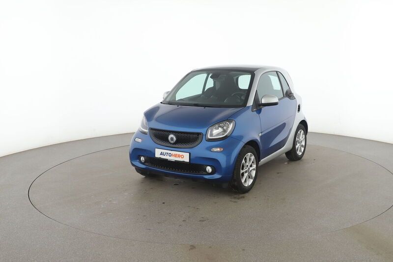 Blau Gebraucht 2016 Smart ForTwo Coupé Basis Kleinwagen | 10.370 € (Fairer Preis) - Bild 1/4