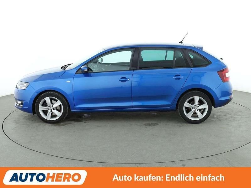Gebraucht Skoda Rapid Clever 125 PS (91 kW) 2017 Modra race/race blue Limousine