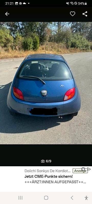 Blau Gebraucht 2005 Ford Ka Kleinwagen | 750 € (Guter Preis) - Bild 1/4