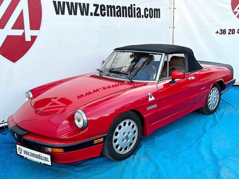 Rot Gebraucht 1989 Alfa Romeo Spider Quadrifoglio Verde Cabrio | 24.990 € - Bild 1/3