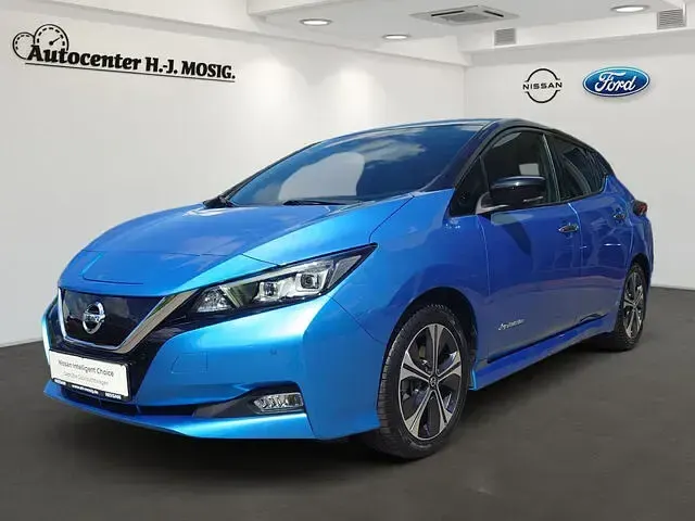 Occasion Nissan Leaf Tekna 110 kW (150 ch) 2019 Bleue Citadine