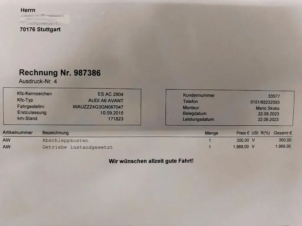 Gebraucht Audi A6 Comfort 190 PS (139 kW) 2015 Schwarz Kombi