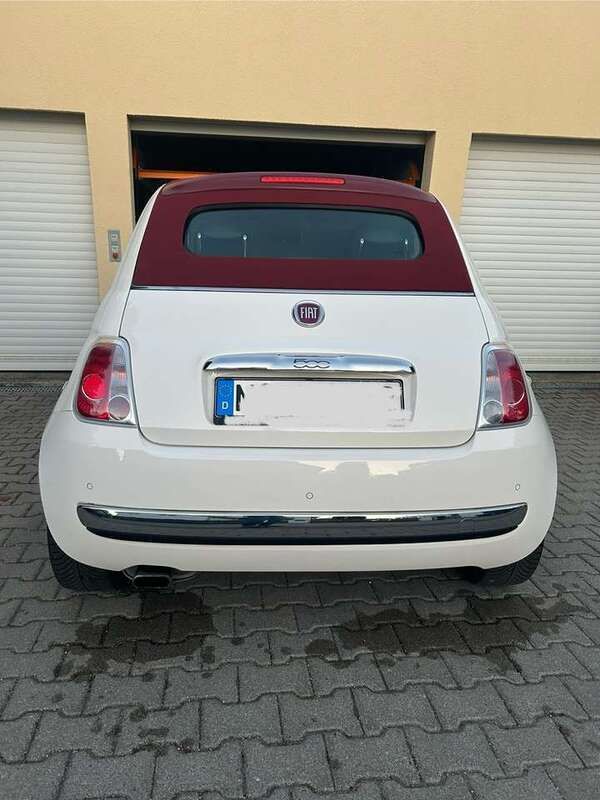 Weiß Gebraucht 2015 Fiat 500C Lounge Cabrio | 7.499 € (Guter Preis) - Bild 1/4