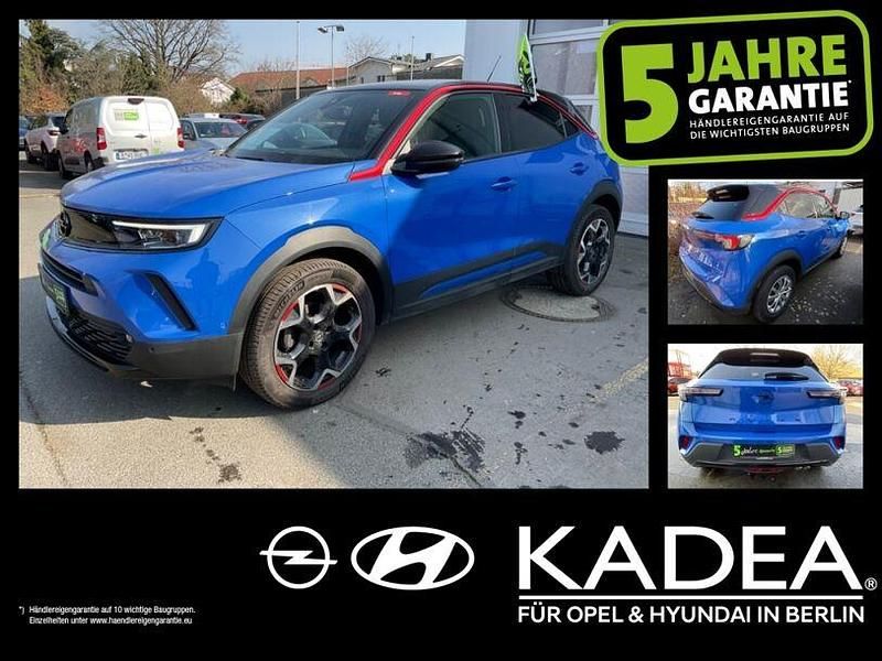 Perl blau/voltaik blau (metallic) Gebraucht 2021 Opel Mokka GS Line SUV | 16.450 € (Guter Preis) - Bild 1/4