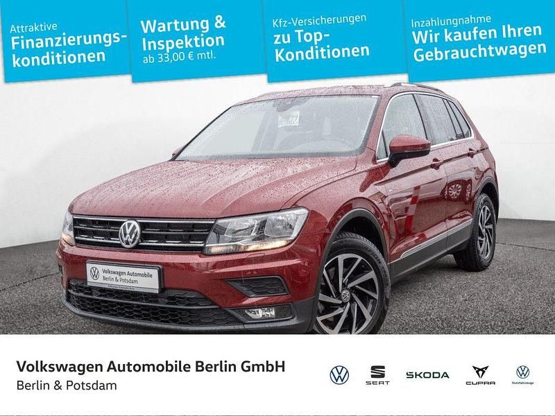 Ruby red metallic Gebraucht 2019 VW Tiguan Join SUV | 21.855 € (Superpreis) - Bild 1/4