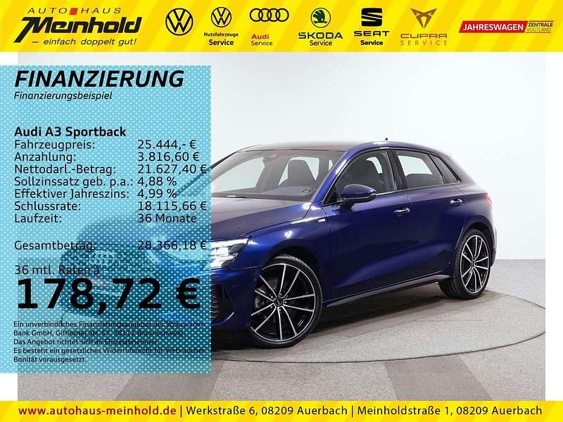 Blau Gebraucht 2023 Audi A3 S-Line Limousine | 25.444 € (Superpreis) - Bild 1/4