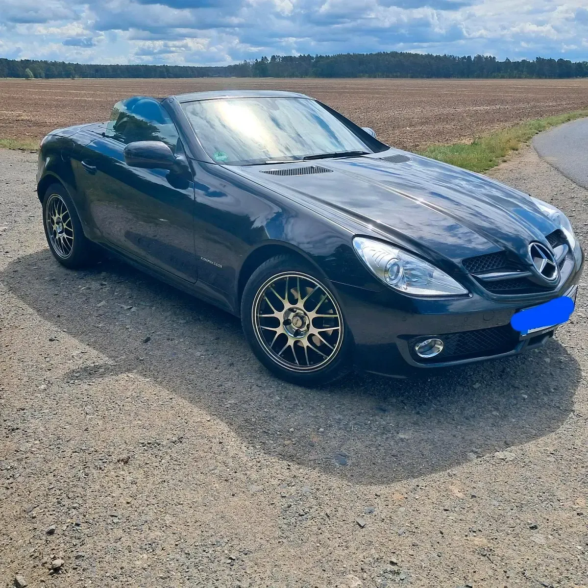 Gebraucht Mercedes SLK200 184 PS (135 kW) 2010 Schwarz Cabrio