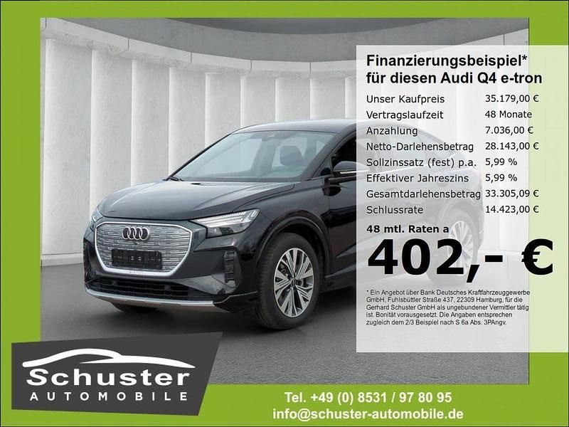 Schwarz Gebraucht 2023 Audi Q4 Sportback e-tron Advanced SUV | 36.980 € (Fairer Preis) - Bild 1/4