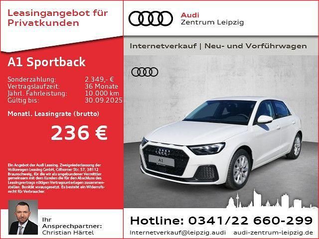 Cortinaweiß Gebraucht 2025 Audi A1 Sportback Advanced Plus Kleinwagen | 23.490 € (Fairer Preis) - Bild 1/2
