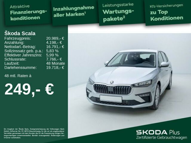 Brillantsilber metallic Gebraucht 2024 Skoda Scala Essence Kleinwagen | 20.989 € (Guter Preis) - Bild 1/2