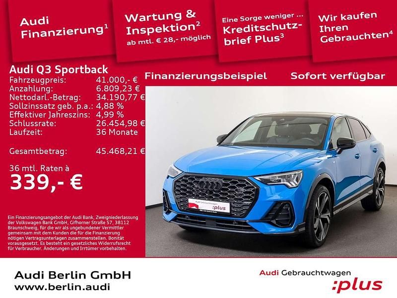 Turboblau Gebraucht 2023 Audi Q3 S-Line SUV | 40.000 € (Fairer Preis) - Bild 1/3