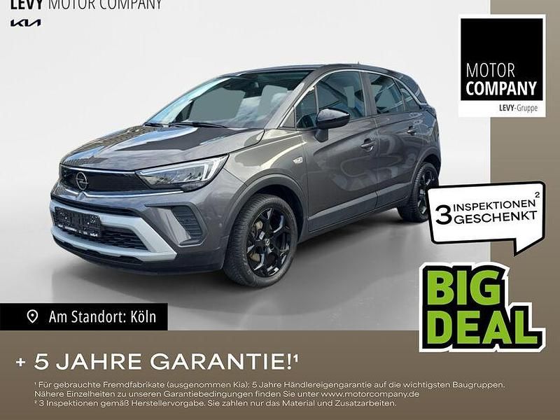Mondstein grau/e:vulkan grau Gebraucht 2021 Opel Crossland X Elegance SUV | 13.898 € (Guter Preis) - Bild 1/4
