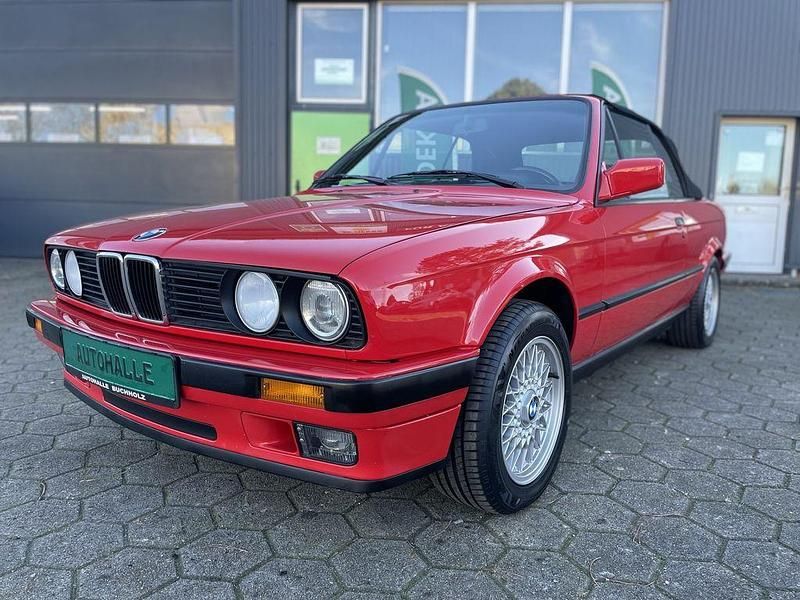 Brillantrot Gebraucht 1991 BMW 318 Cabriolet Exclusive Cabrio | 21.990 € - Bild 1/3