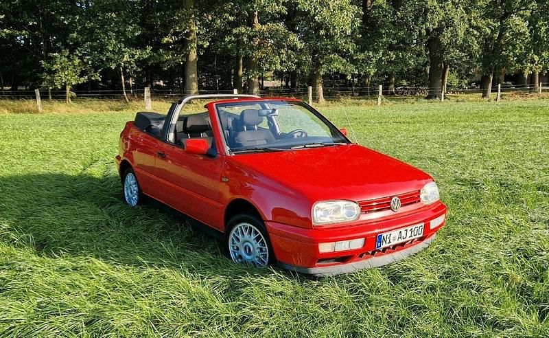 Rot Gebraucht 1997 VW Golf Cabriolet Cabrio | 1.750 € (Guter Preis) - Bild 1/4