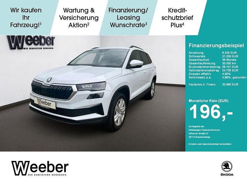 Weiß Gebraucht 2024 Skoda Karoq Selection SUV | 32.980 € (Fairer Preis) - Bild 1/4