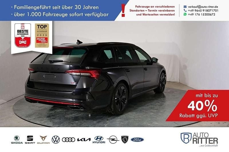 Blackmagic perleffekt/schwarz Neu 2025 Skoda Octavia RS Kombi | 38.990 € (Superpreis) - Bild 1/4