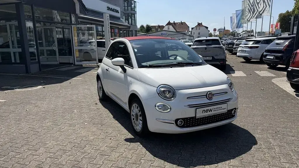 Gebraucht Fiat 500 69 PS (50 kW) 2017 Gelato weiss Cabrio