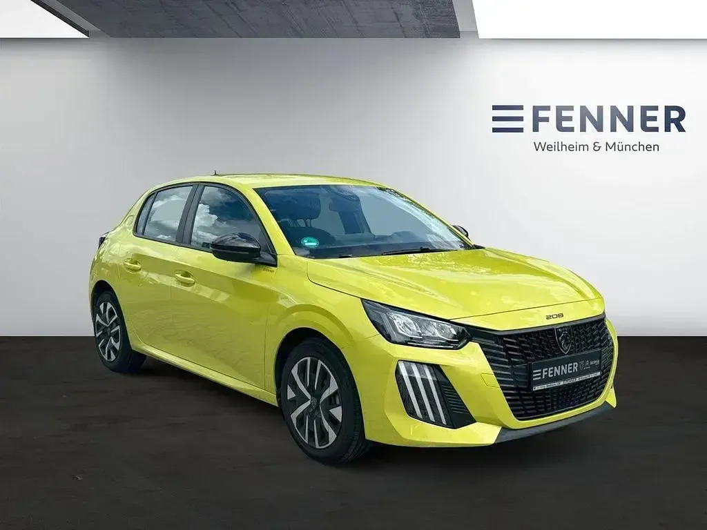 Gebraucht Peugeot 208 Active 101 PS (74 kW) 2024 Farbe aguedagelb/typ aussenverkleidung metalliclackierung Kleinwagen