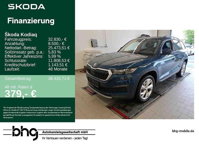 Blau Gebraucht 2022 Skoda Kodiaq Tour SUV | 32.830 € (Guter Preis) - Bild 1/4