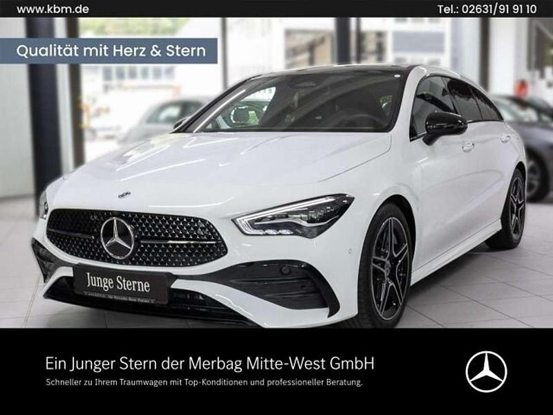 Unilack polarweiß Gebraucht 2024 Mercedes CLA180 Shooting Brake AMG Kombi | 33.450 € - Bild 1/4