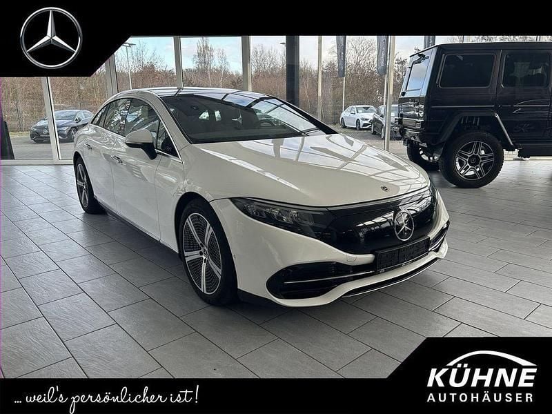 Weiß Gebraucht 2021 Mercedes EQS450+ Advanced Limousine | 48.400 € (Superpreis) - Bild 1/4