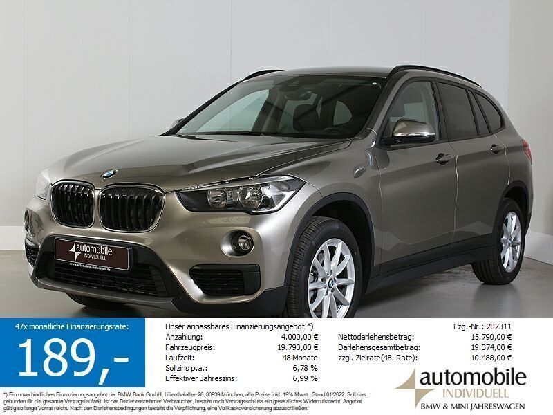 Platinsilber met. Gebraucht 2017 BMW X1 Advantage SUV | 19.750 € (Fairer Preis) - Bild 1/4
