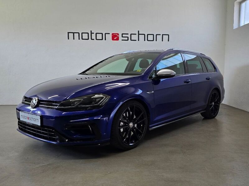 Lapiz blue metallic Gebraucht 2018 VW Golf VII R Kombi | 25.590 € - Bild 1/4